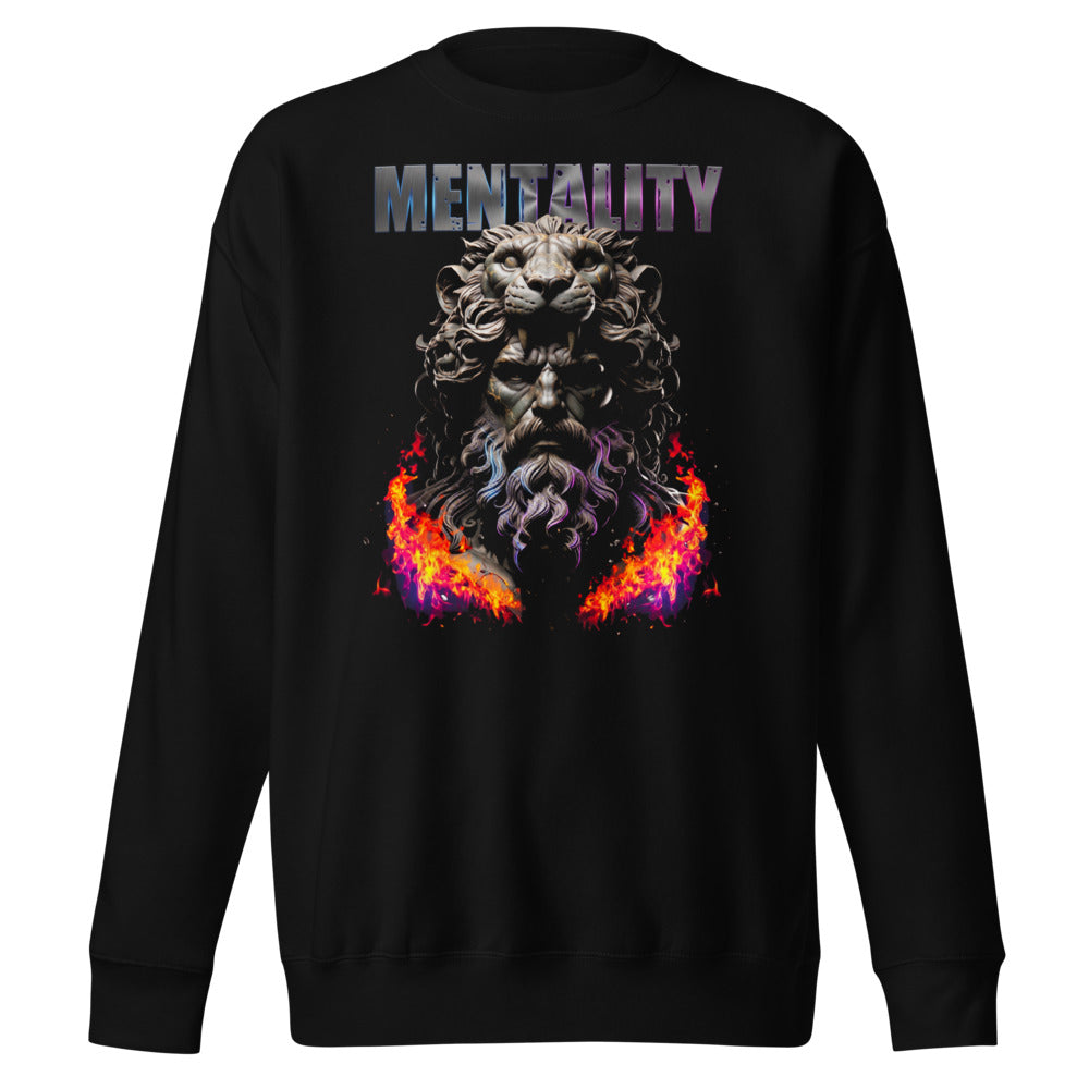 Suéter negro Mentality Lion Fire Emblem frente
