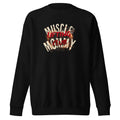 Suéter negro Muscle Mommy Lifting Club Circuit Text frente