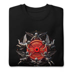 Suéter negro Barbell Real Love Angels Emblem doblado