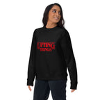 Suéter negro Stranger Things Lifting Things Parody lifestyle mujer