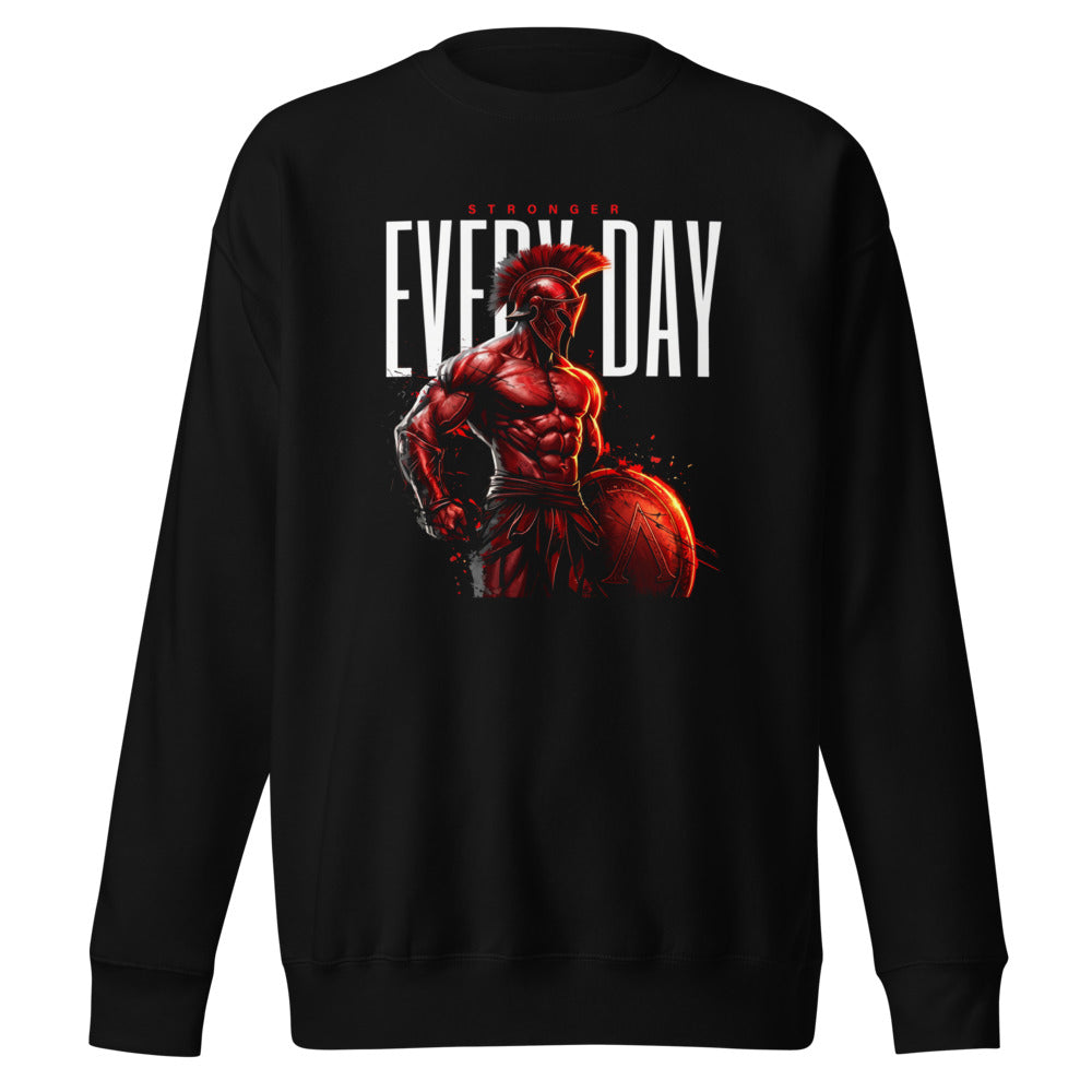 Spartan Strength en suéter de gym Gymbros — diseño al frente