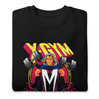 Metal Master Squad en suéter de gym Gymbros — doblada mostrando el estampado