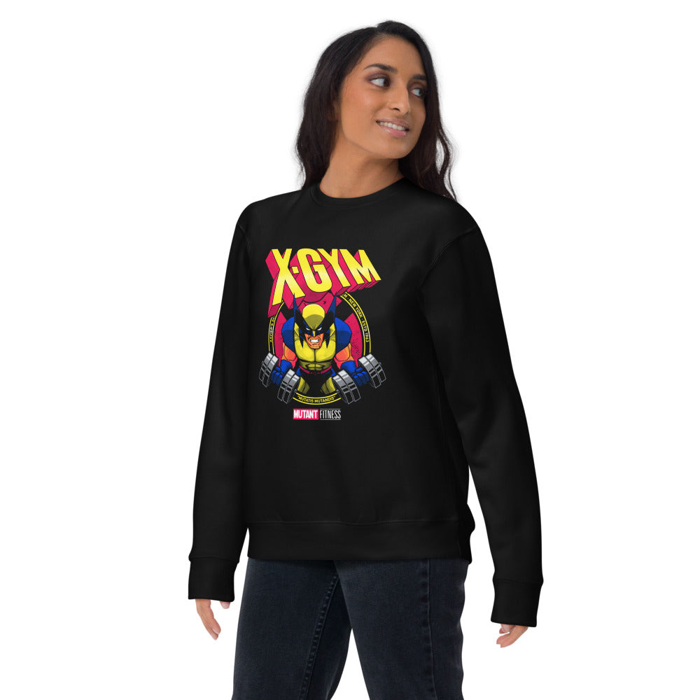 Claws Out Squad en suéter de gym Gymbros — estilo de vida, modelo femenina