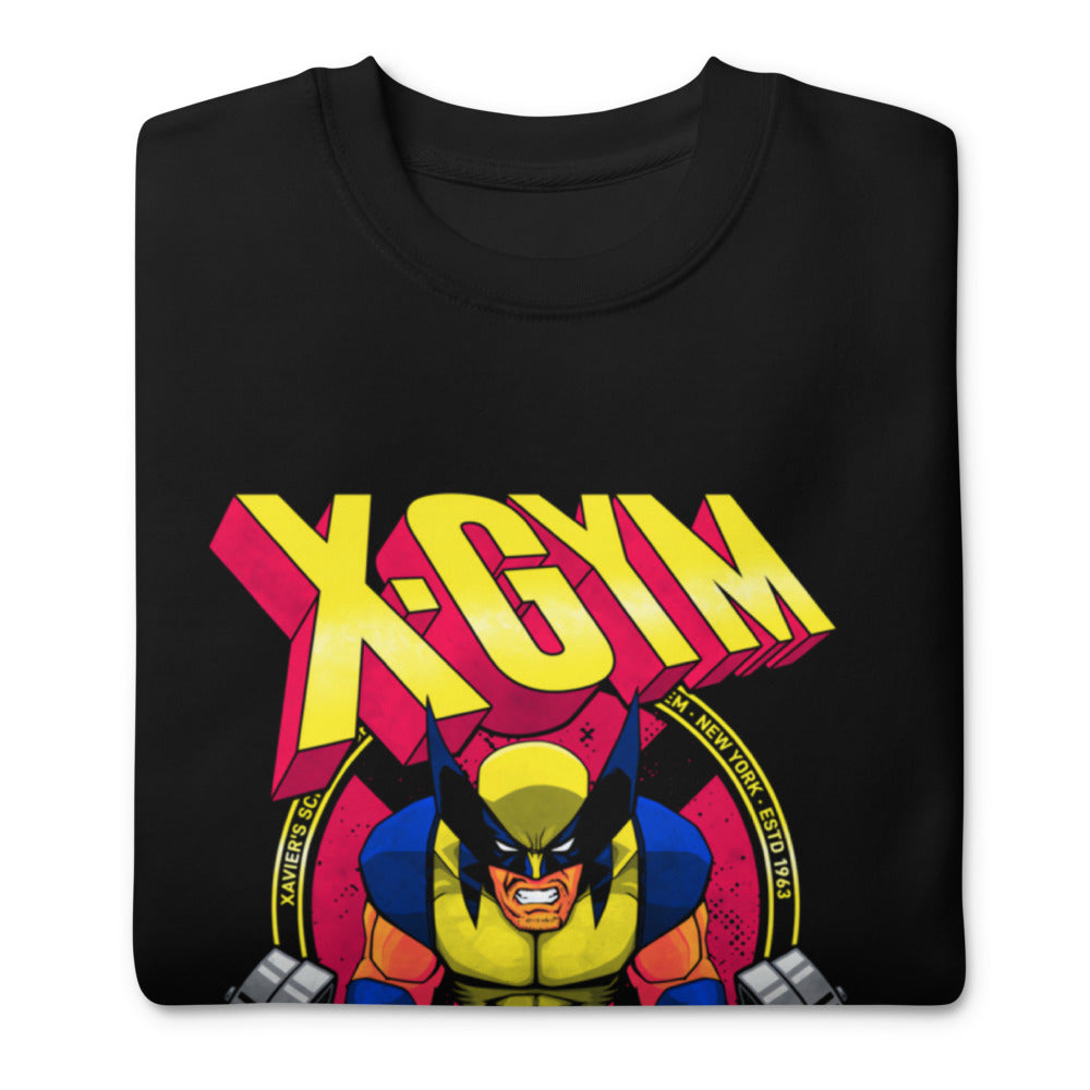 Claws Out Squad en suéter de gym Gymbros — doblada mostrando el estampado