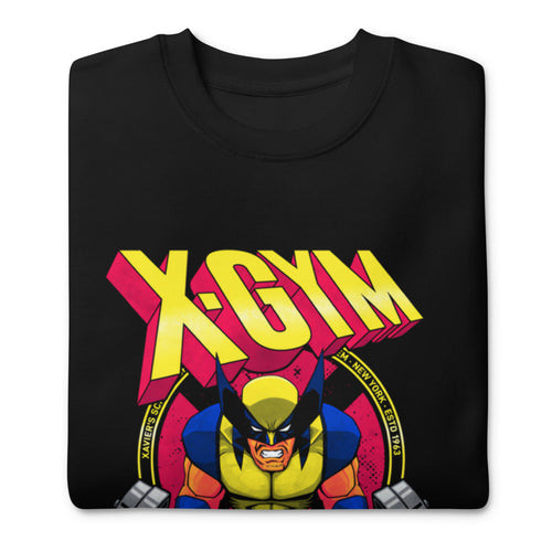 Claws Out Squad en suéter de gym Gymbros — doblada mostrando el estampado
