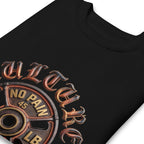 Suéter negro Kulture No Pain No Gain Lifting Club doblado zoom