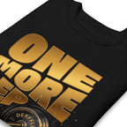 Suéter negro One More Rep Barbell Typography doblado zoom