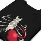 Ribcage Kettlebell en suéter de gym Gymbros — detalle del estampado en zoom
