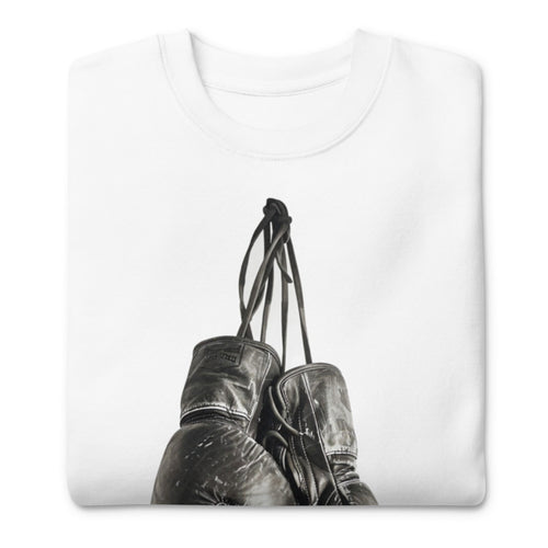 Boxing Gloves Hanging Classic en suéter de gym Gymbros — doblada