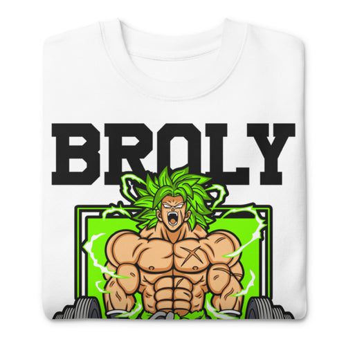 Broly Do You Even Lift Gym en suéter de gym Gymbros — doblada
