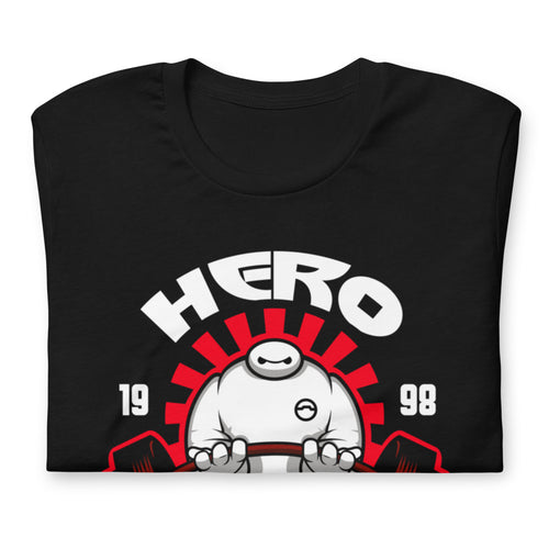 Baymax Hero Gym Big Hero 6 en playera de gym Gymbros — doblada