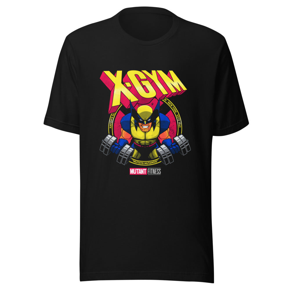 Claws Out Squad en playera de gym Gymbros — diseño al frente en detalle