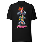 Sugar Spice Power en playera de gym Gymbros — diseño al frente en detalle
