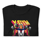 Metal Master Squad en playera de gym Gymbros — doblada mostrando el estampado