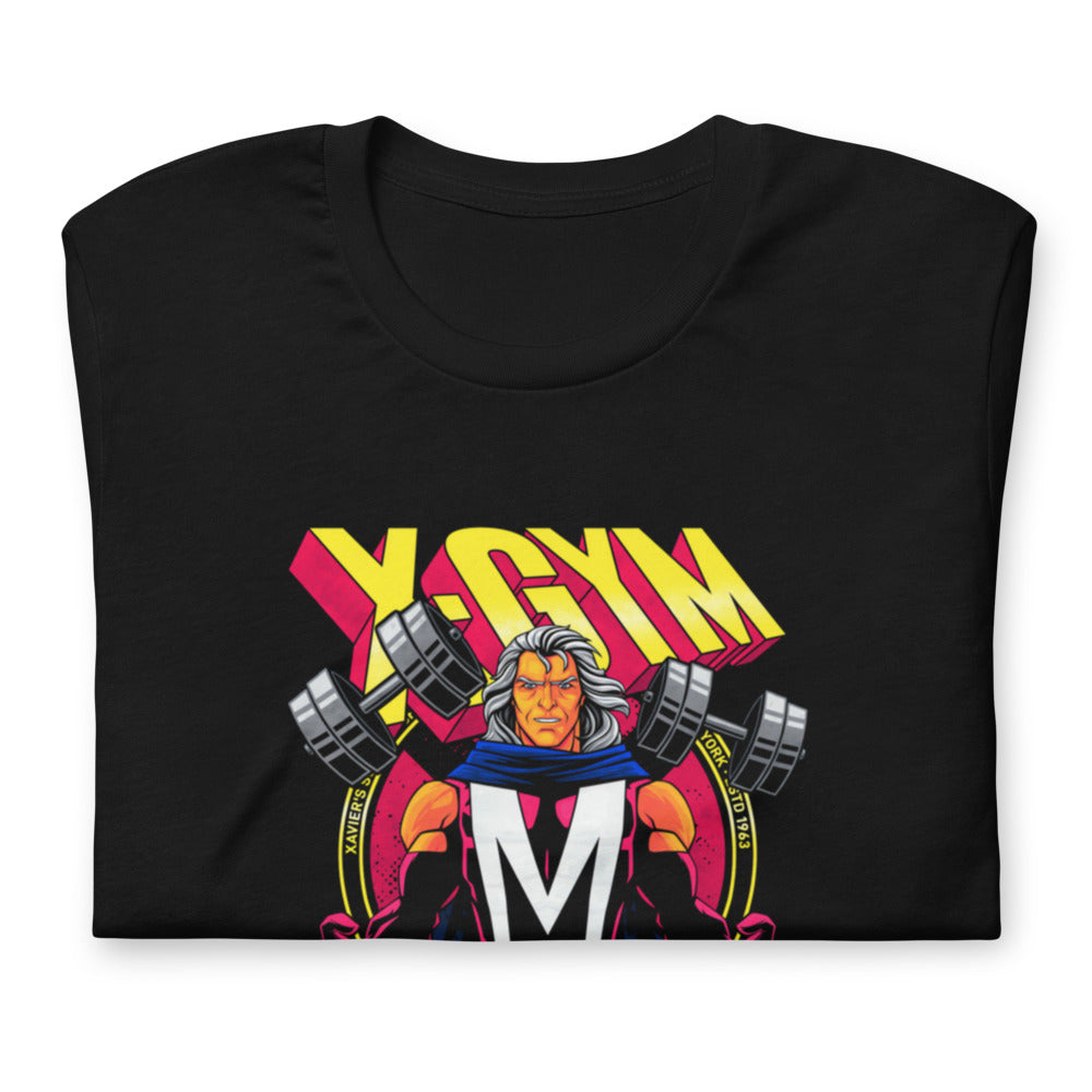 Metal Master Squad en playera de gym Gymbros — doblada mostrando el estampado