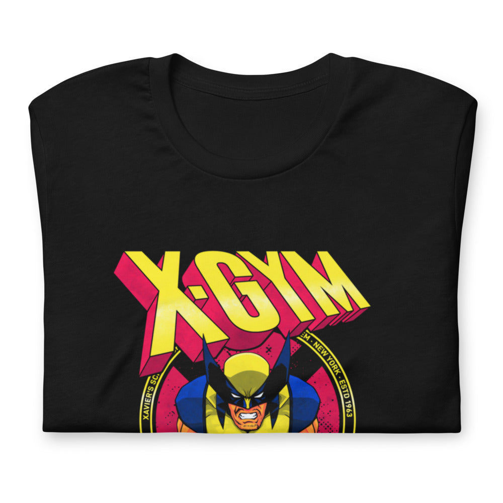 Claws Out Squad en playera de gym Gymbros — doblada mostrando el estampado