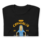 I Am Gym Legend en playera de gym Gymbros — doblada mostrando el estampado