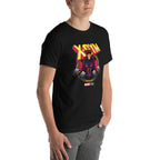Card Trick Squad en playera de gym Gymbros — modelo masculino de lado