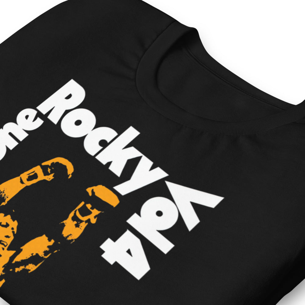 Underdog Spirit en playera de gym Gymbros — detalle del estampado en zoom