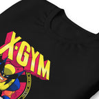 Claws Out Squad en playera de gym Gymbros — detalle del estampado en zoom