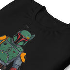 Bounty Fitness en playera de gym Gymbros — detalle del estampado en zoom
